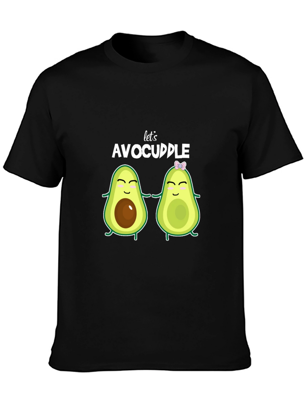 Lets Avocuddle Black T-Shirt