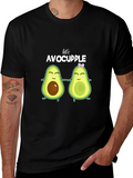 Lets Avocuddle Black T-Shirt