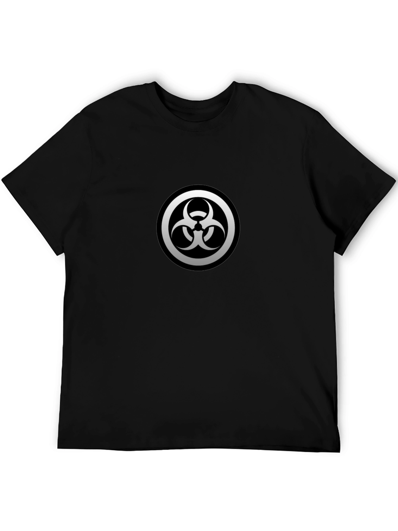 Biohazard Symbol Graphic Black T-Shirt