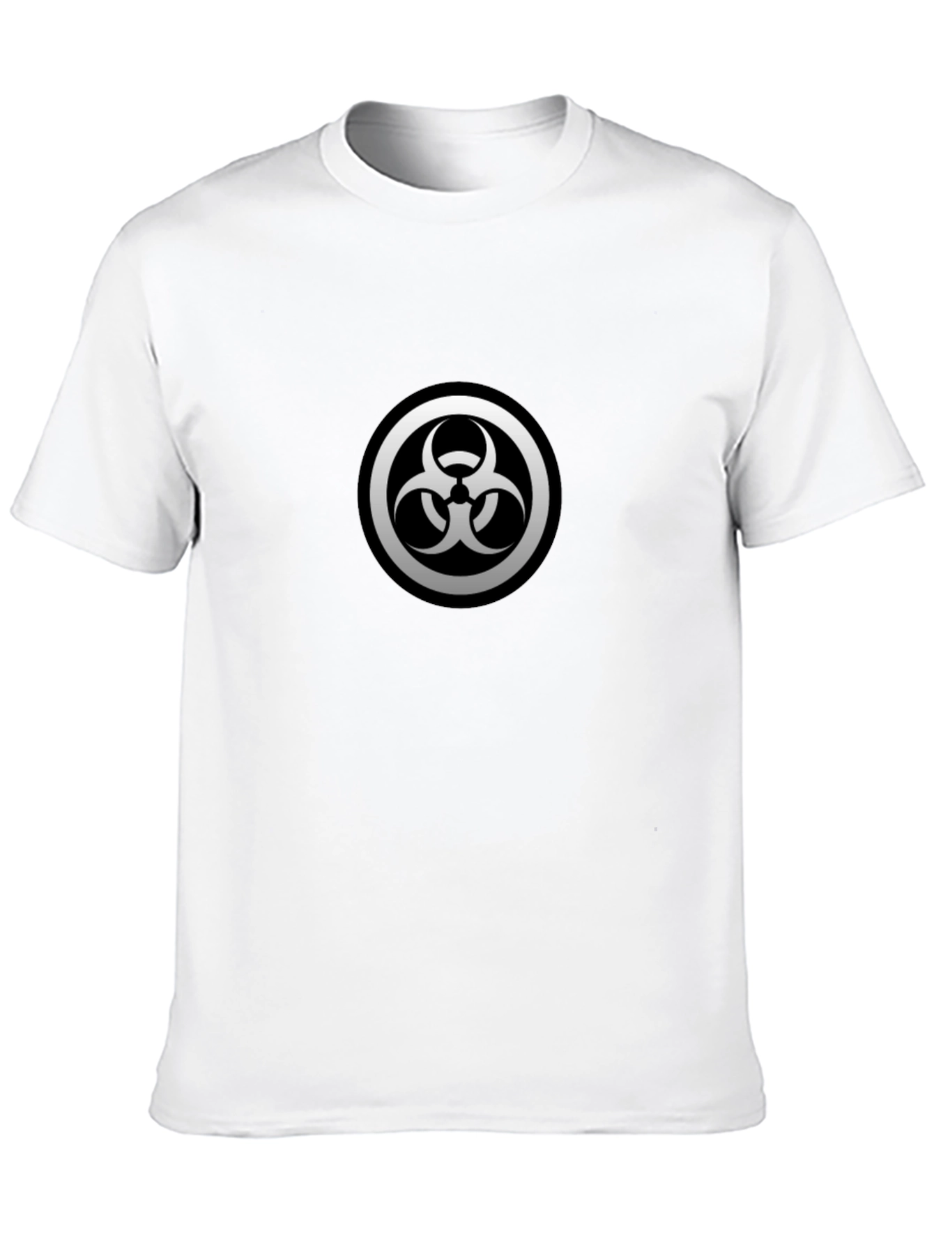 Biohazard Symbol Graphic Black T-Shirt