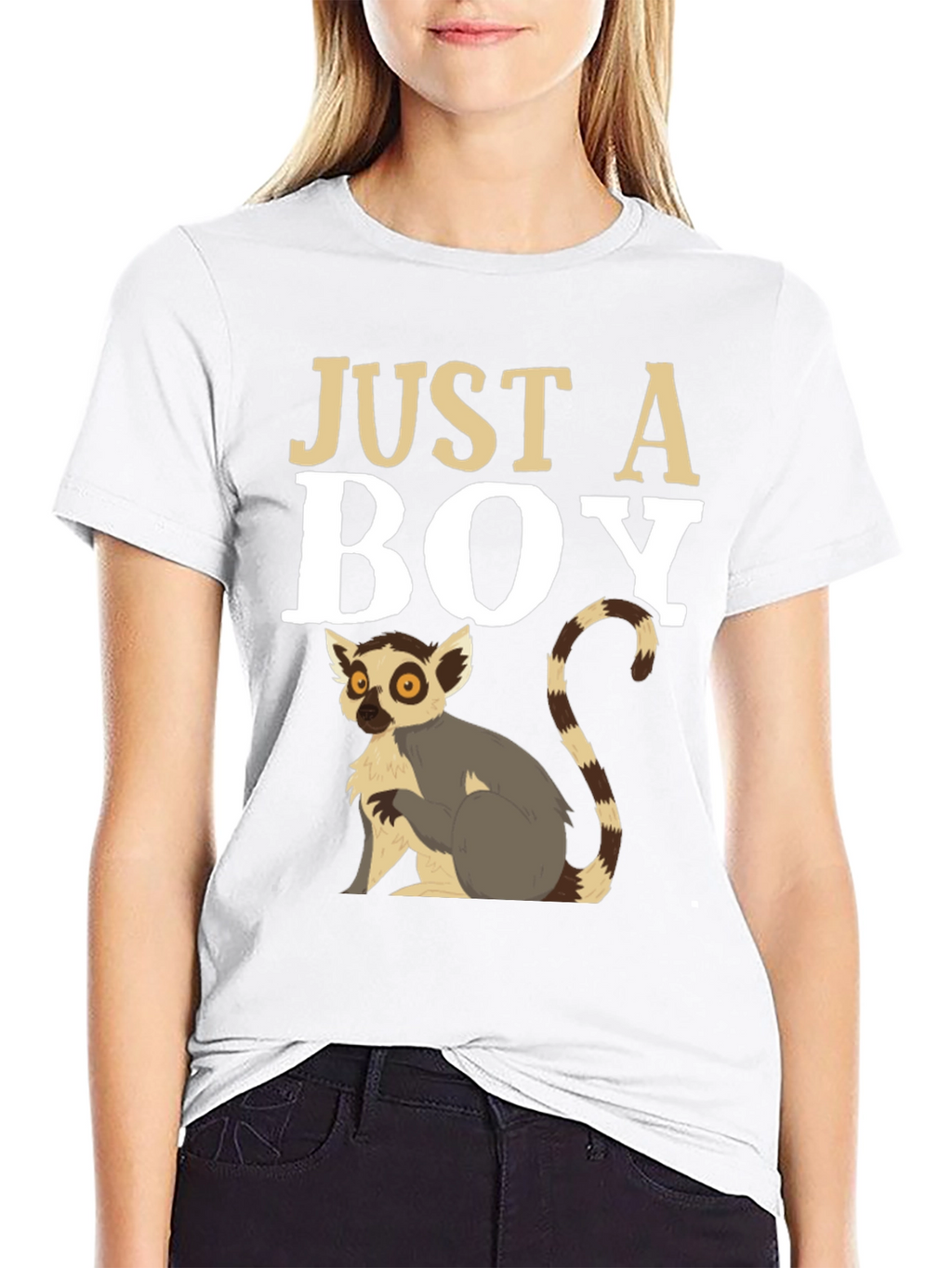 Just A Boy Lemur Graphic Tee