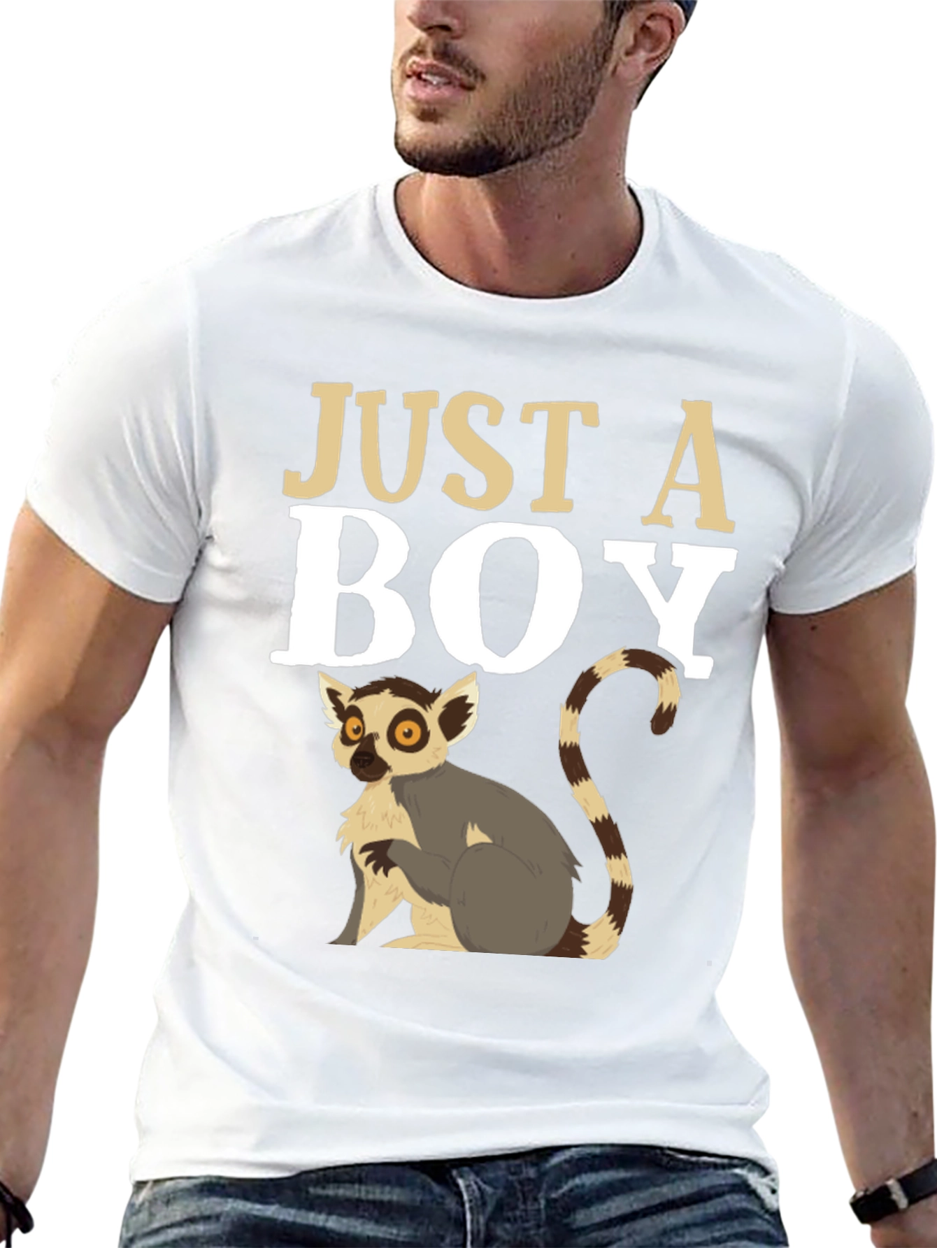 Just A Boy Lemur Graphic Tee