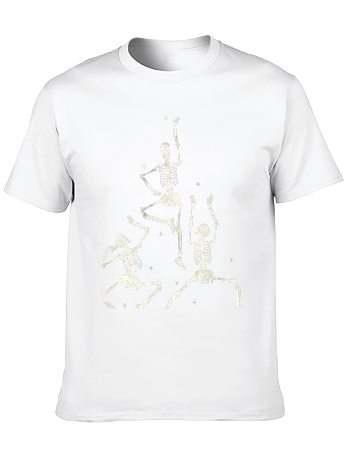 Dancing Skeletons Black Graphic Tee