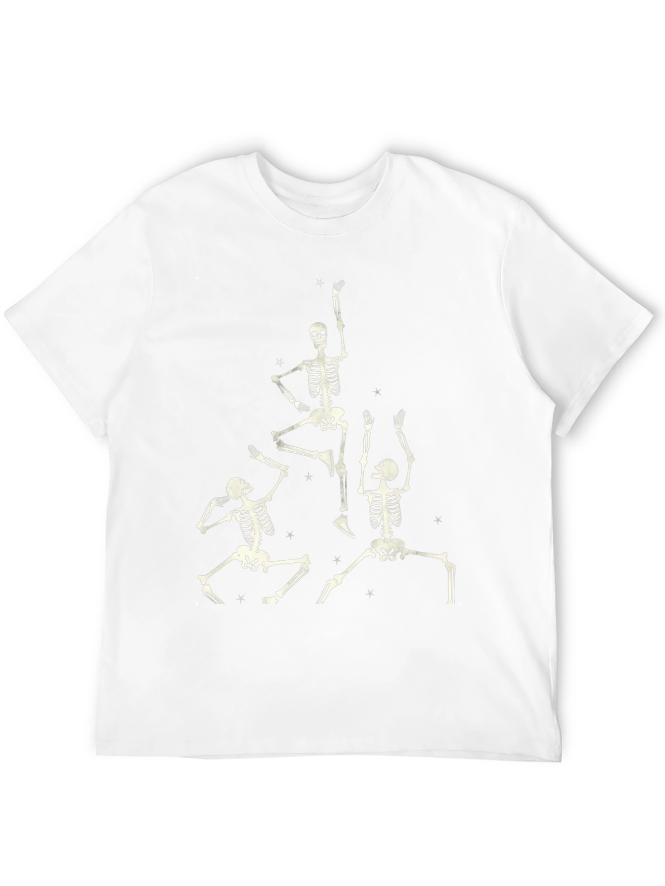 Dancing Skeletons Black Graphic Tee