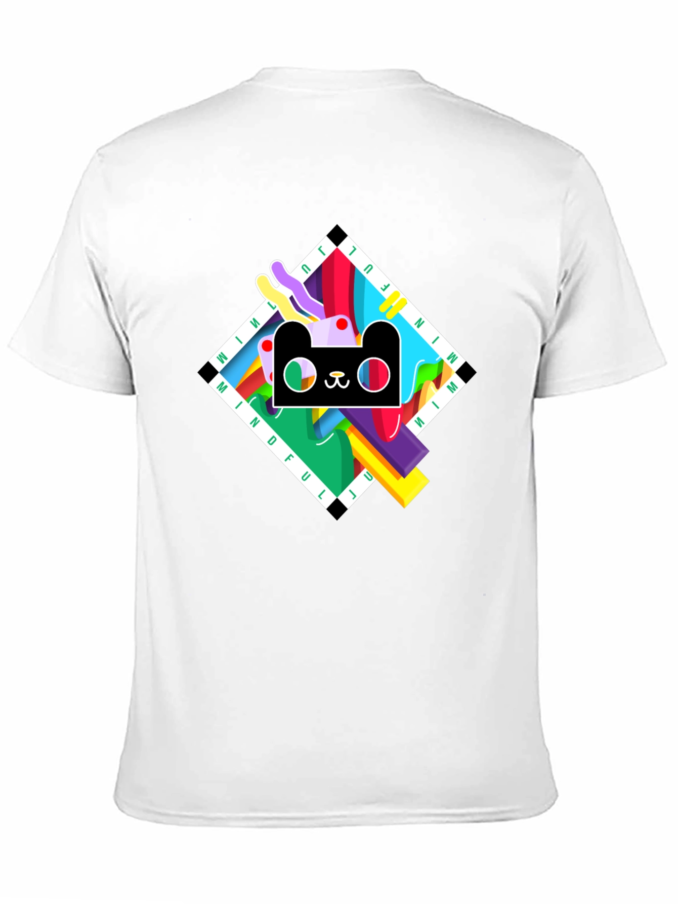 Mindful Graphic Print Black T-Shirt