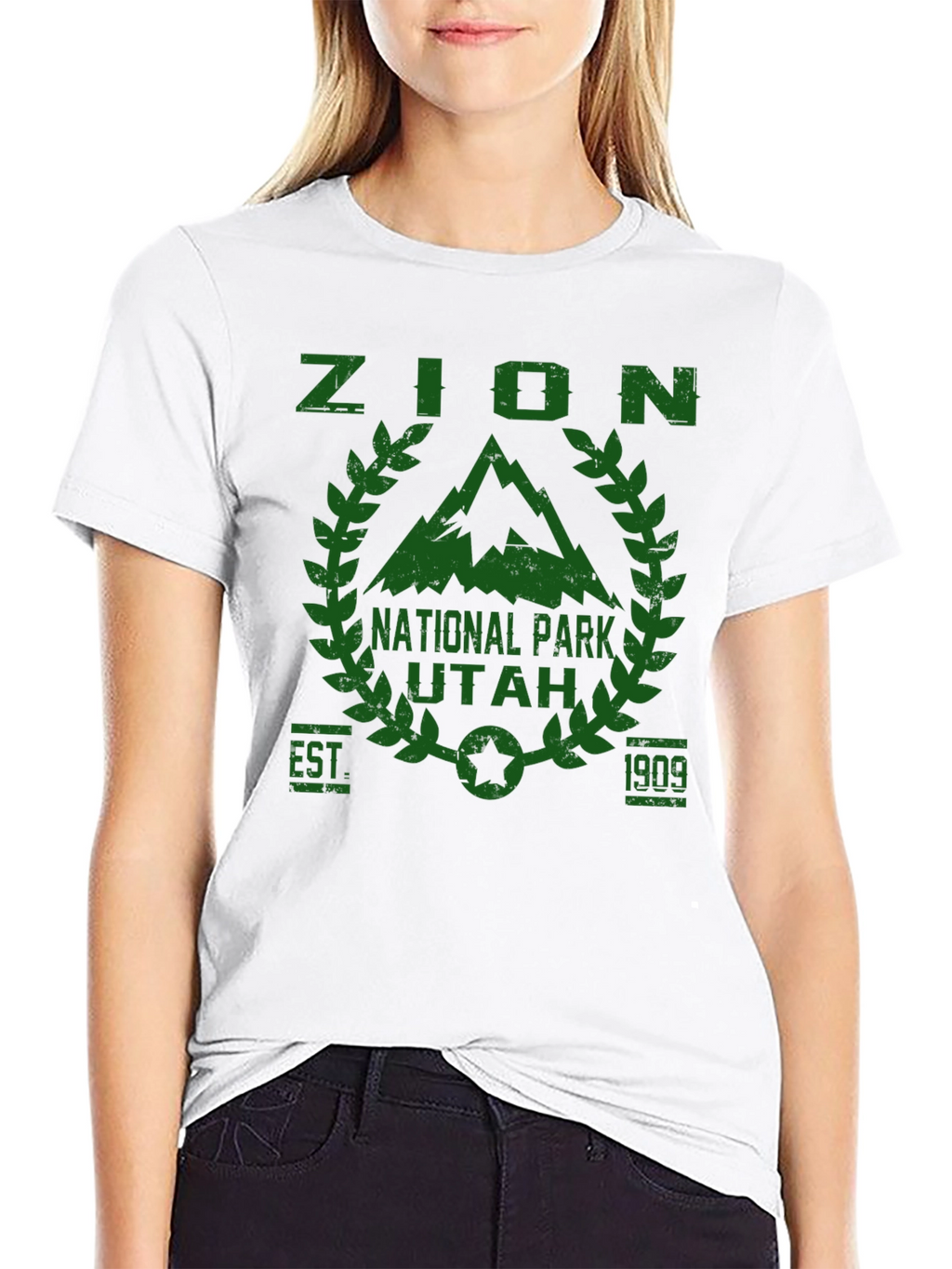 Zion National Park Black Graphic Tee