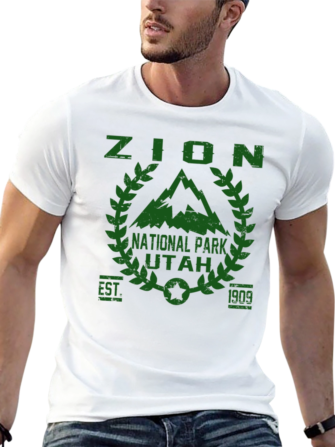 Zion National Park Black Graphic Tee