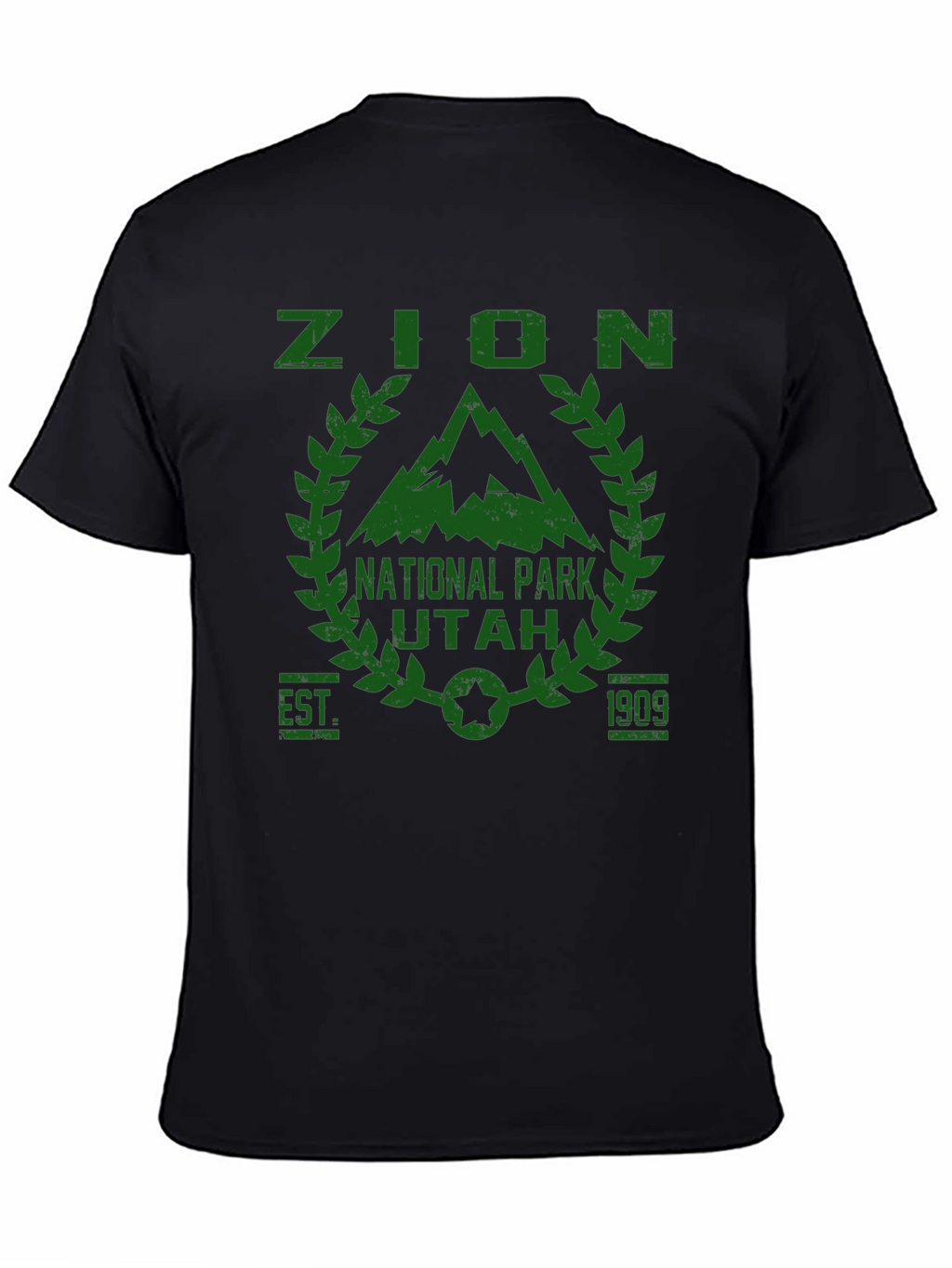 Zion National Park Black Graphic Tee