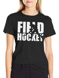 Field Hockey Graphic Tee - Sporty Casual Shirt