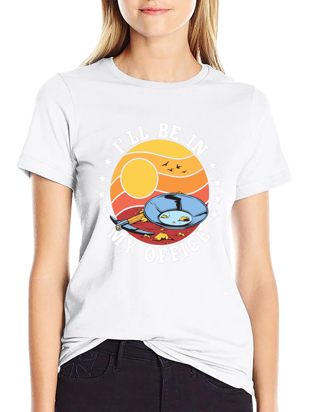 Gold Panning T-Shirt - Ill Be In My Office