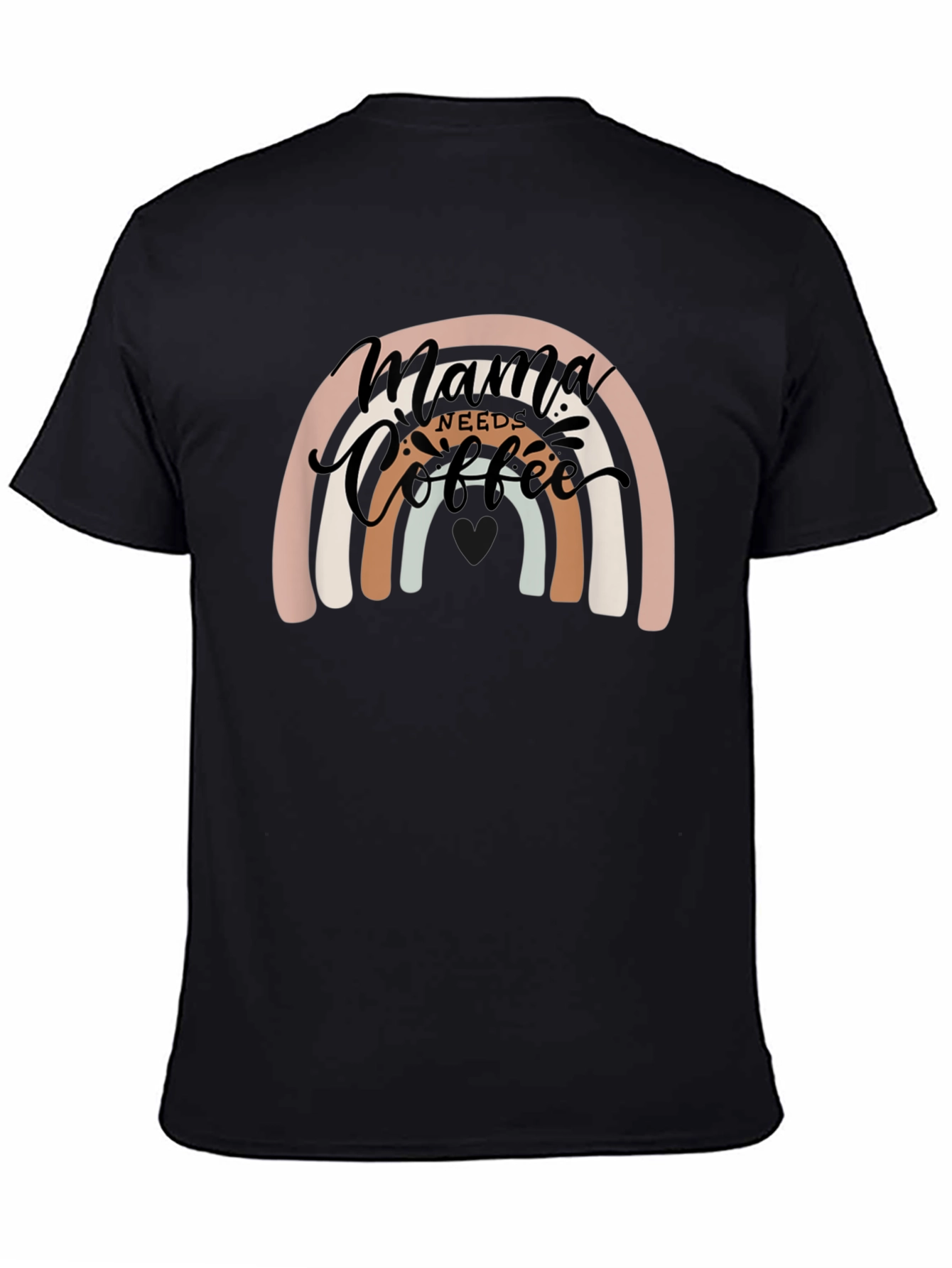 Mama Needs Coffee Rainbow Graphic Tee