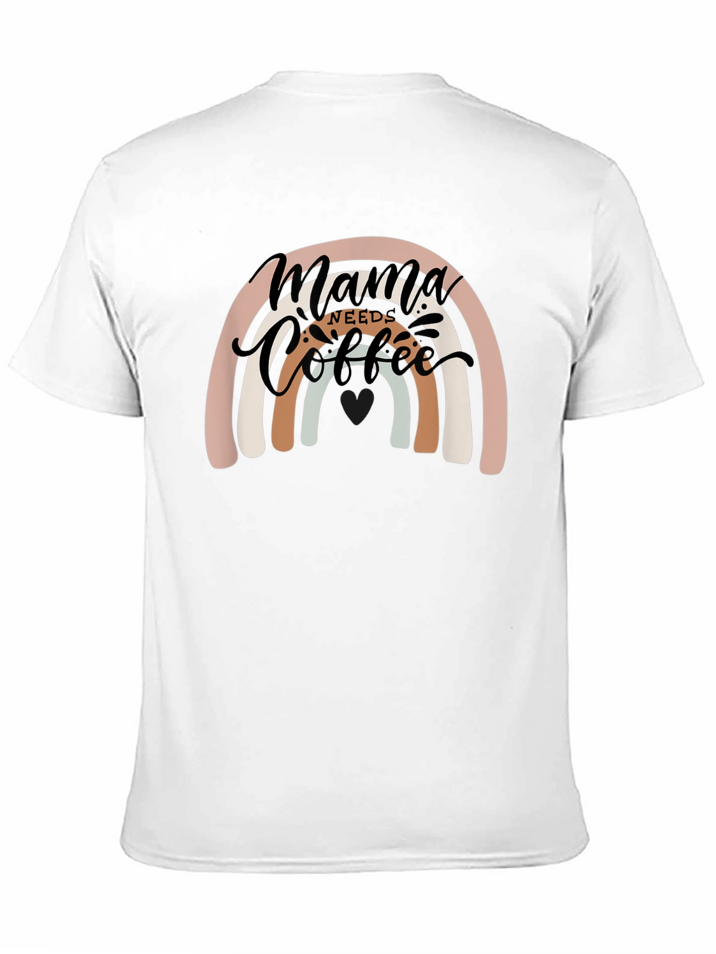 Mama Needs Coffee Rainbow Graphic Tee