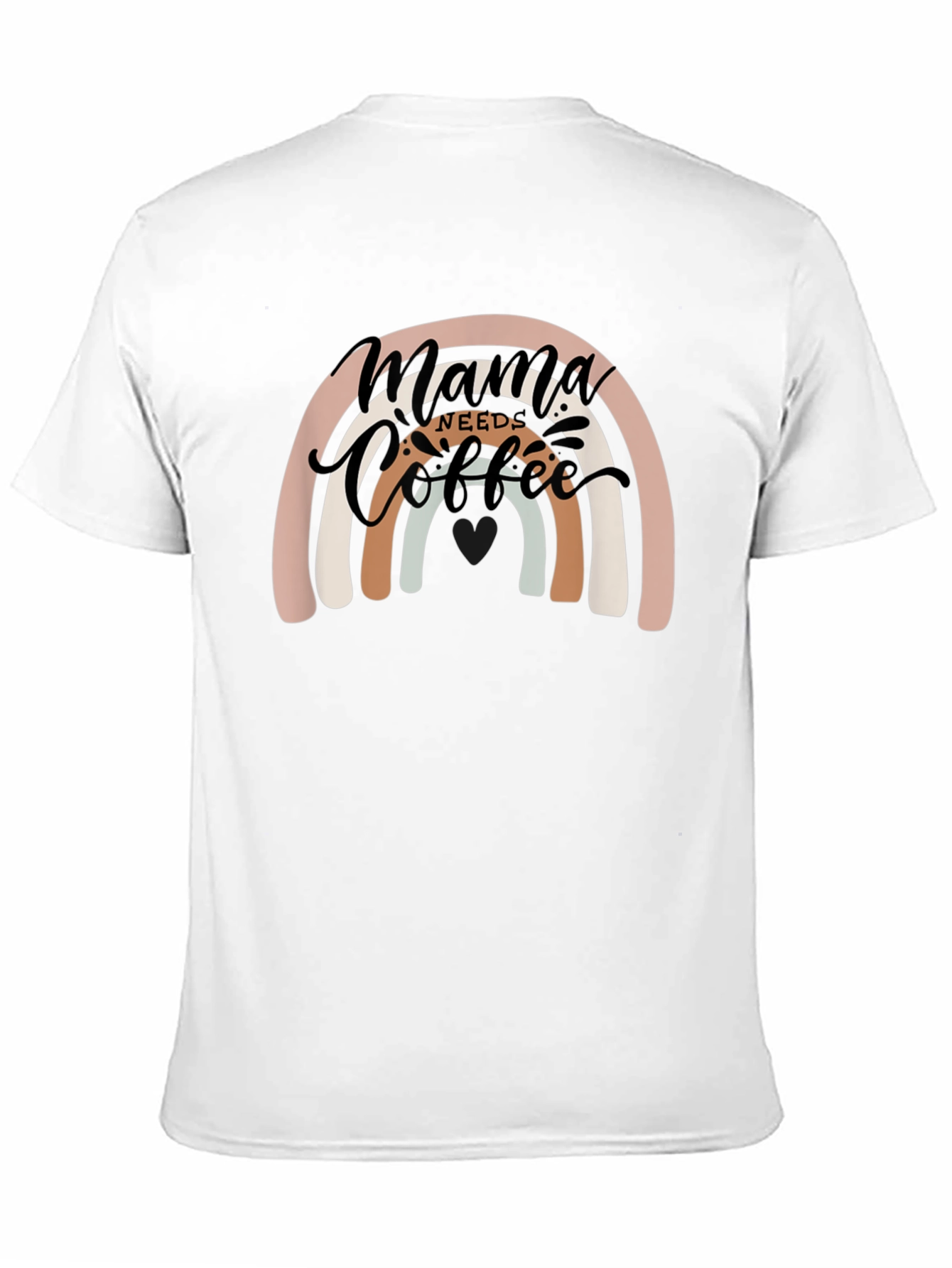 Mama Needs Coffee Rainbow Graphic Tee