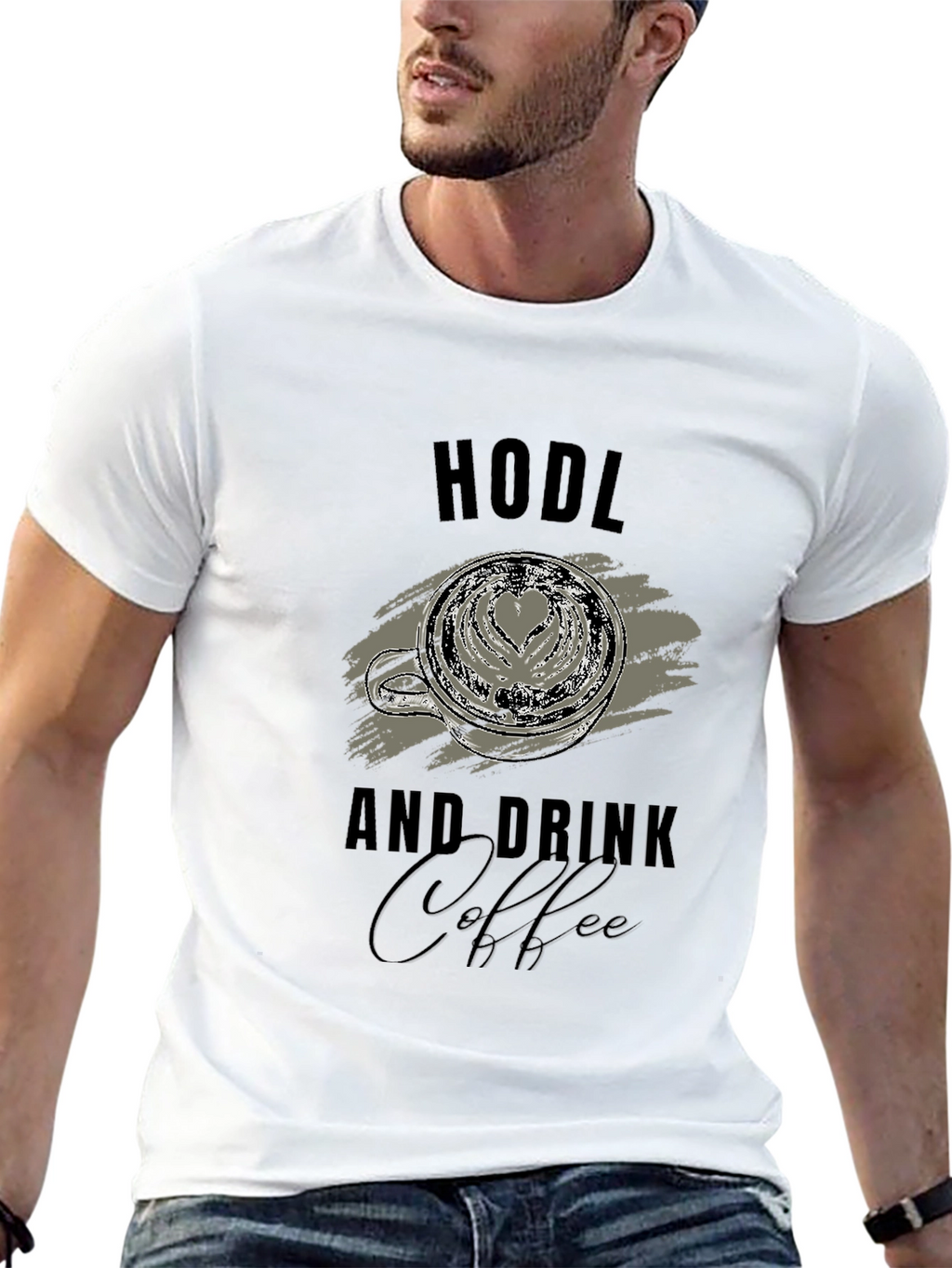HODL and Drink Coffee Graphic T-Shirt
