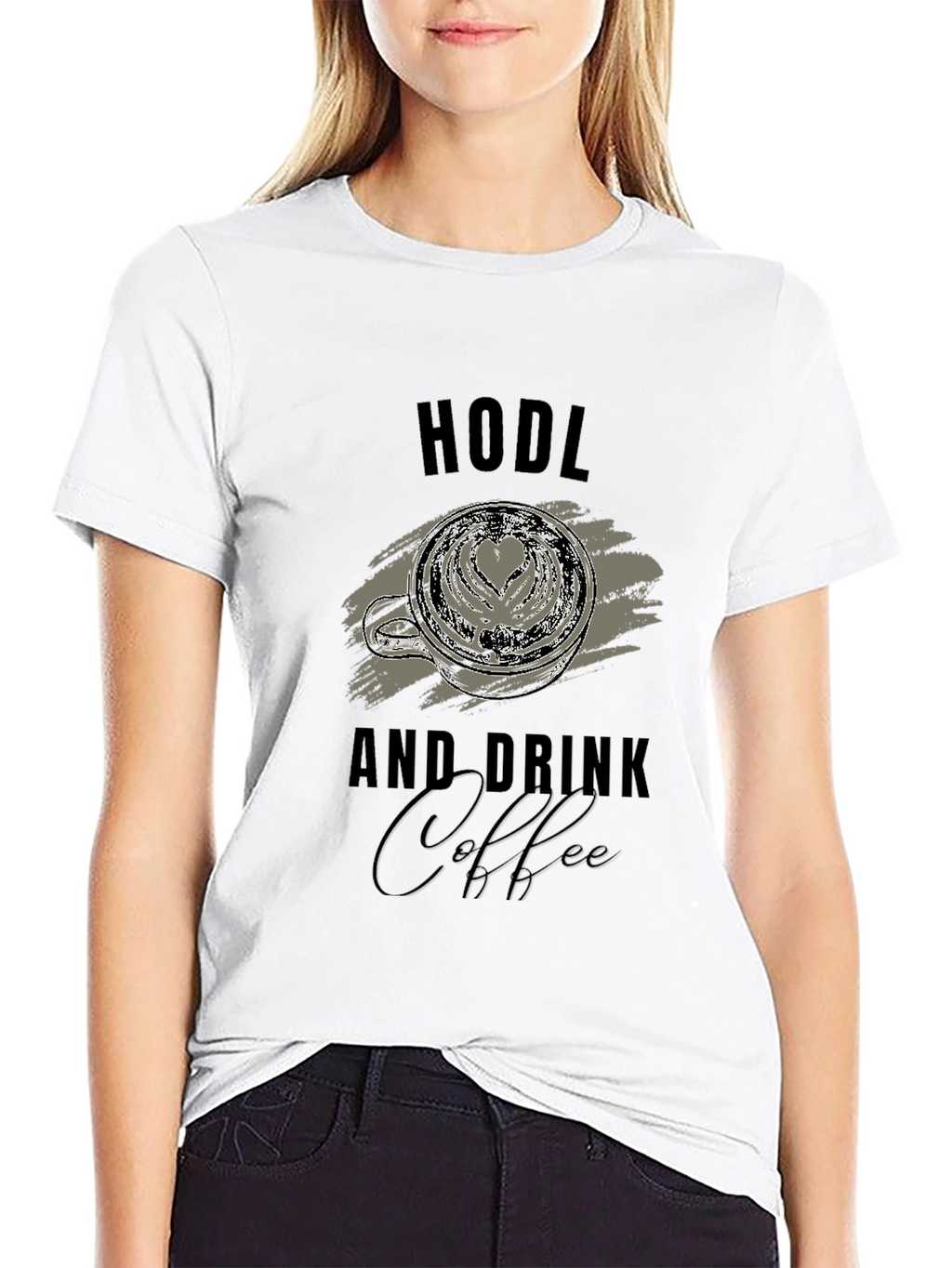 HODL and Drink Coffee Graphic T-Shirt