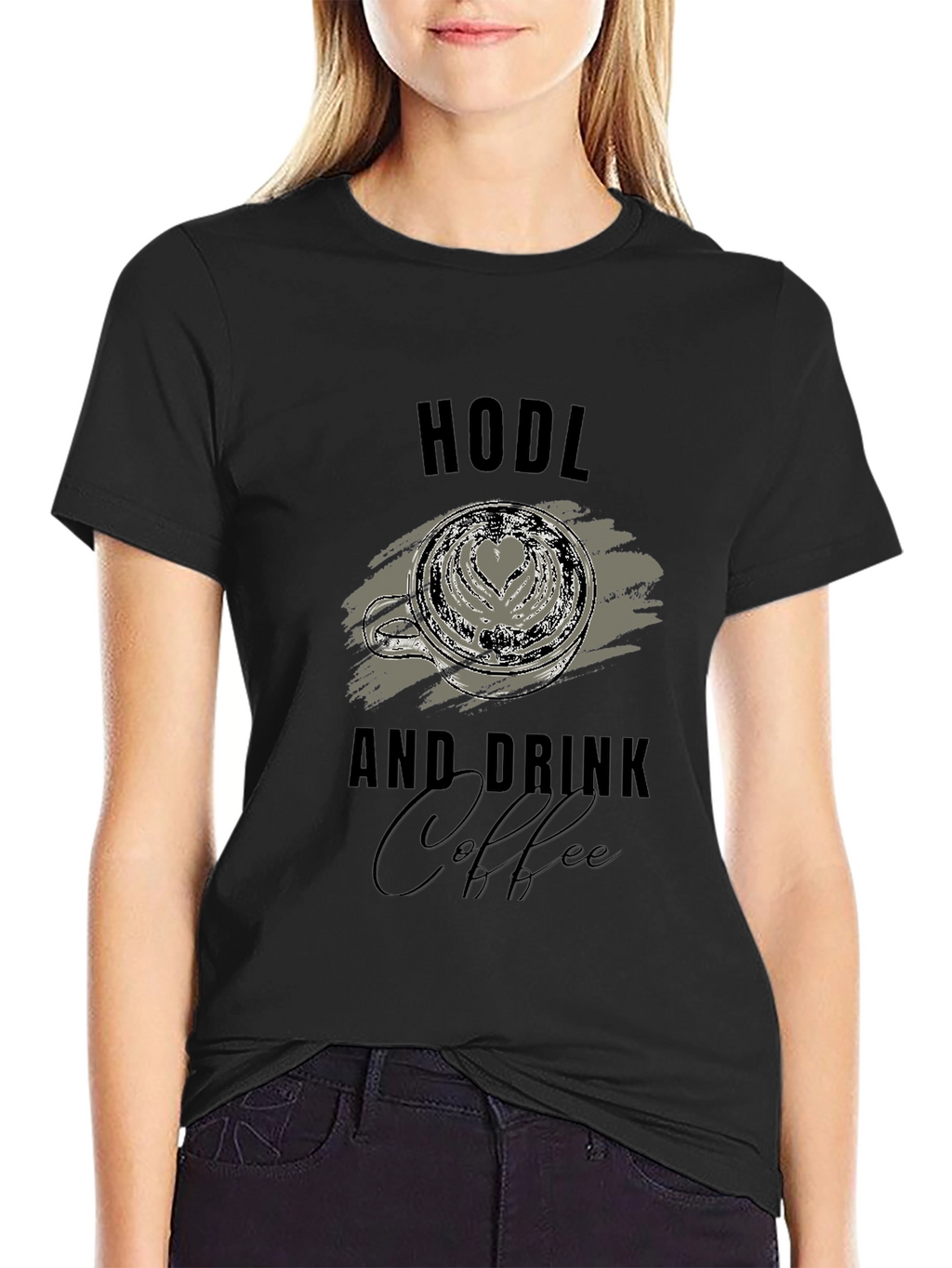 HODL and Drink Coffee Graphic T-Shirt
