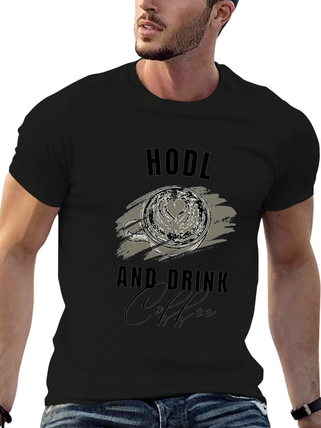 HODL and Drink Coffee Graphic T-Shirt