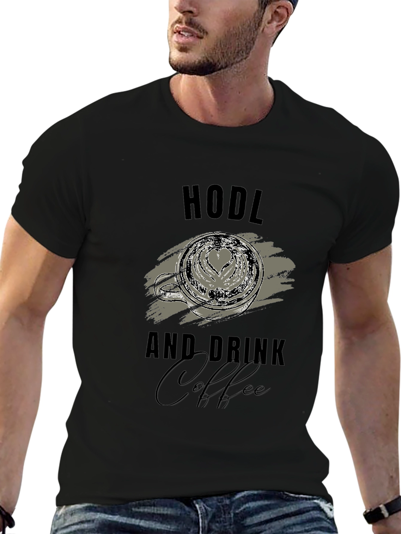 HODL and Drink Coffee Graphic T-Shirt