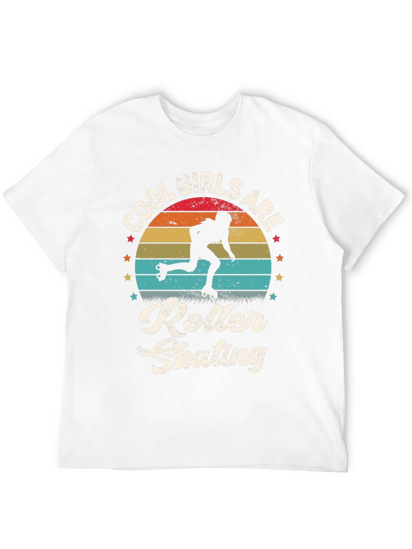 Cool Girls Roller Skating Retro Graphic Tee