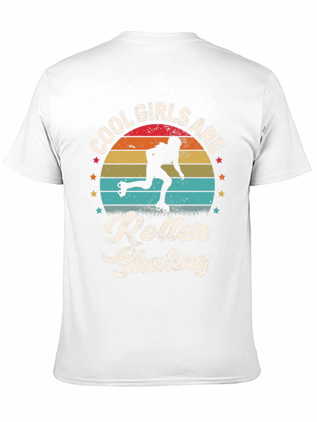 Cool Girls Roller Skating Retro Graphic Tee
