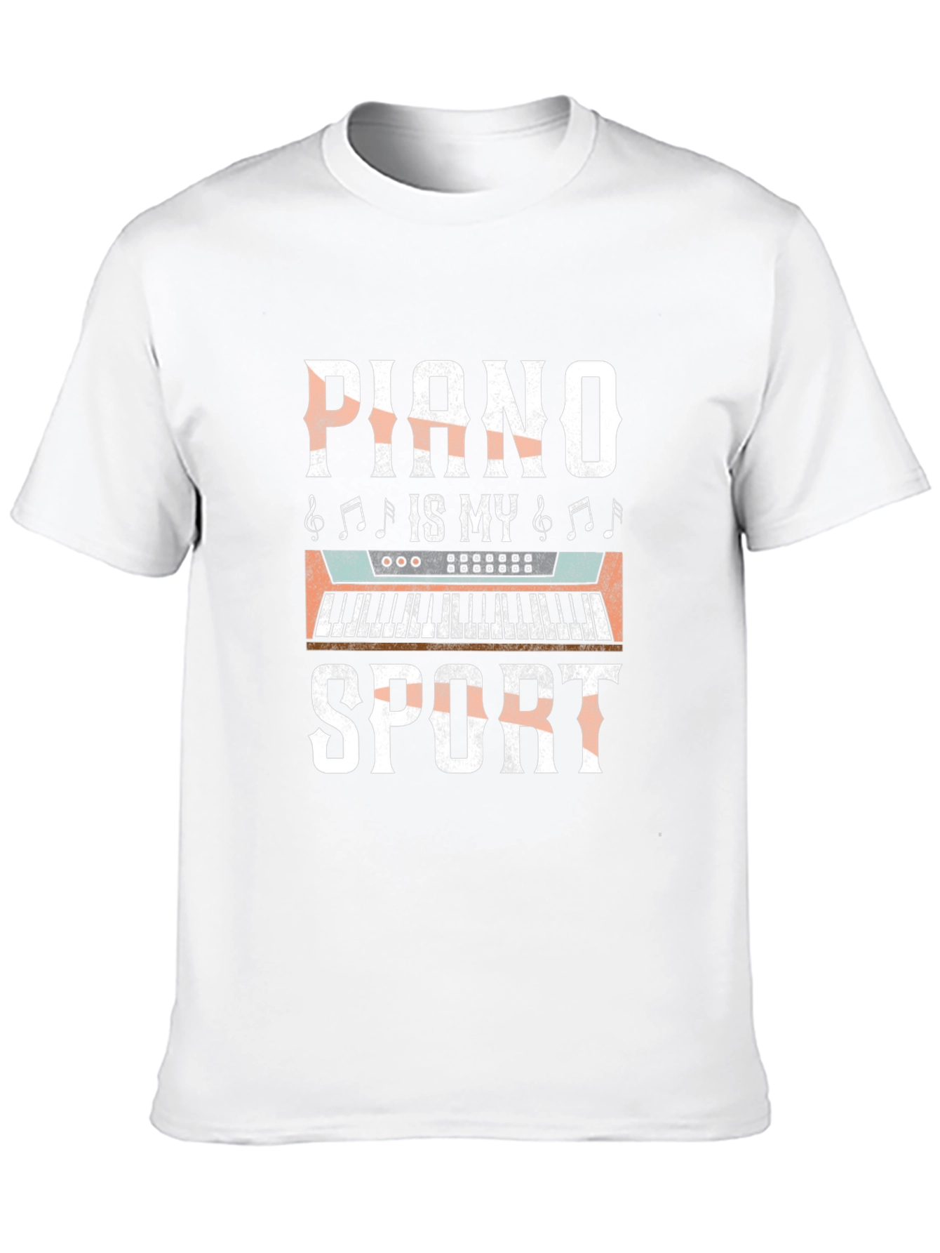 Piano Is My Sport Graphic Tee - Music Lover Shirt