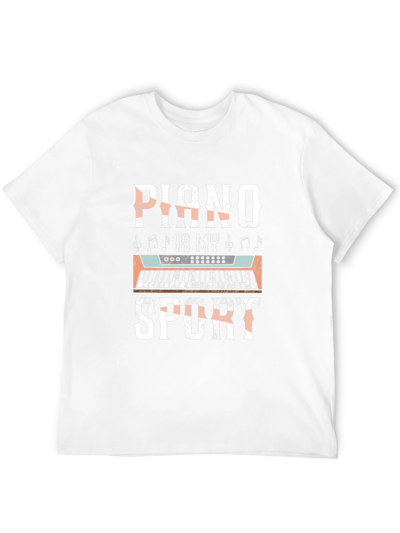 Piano Is My Sport Graphic Tee - Music Lover Shirt