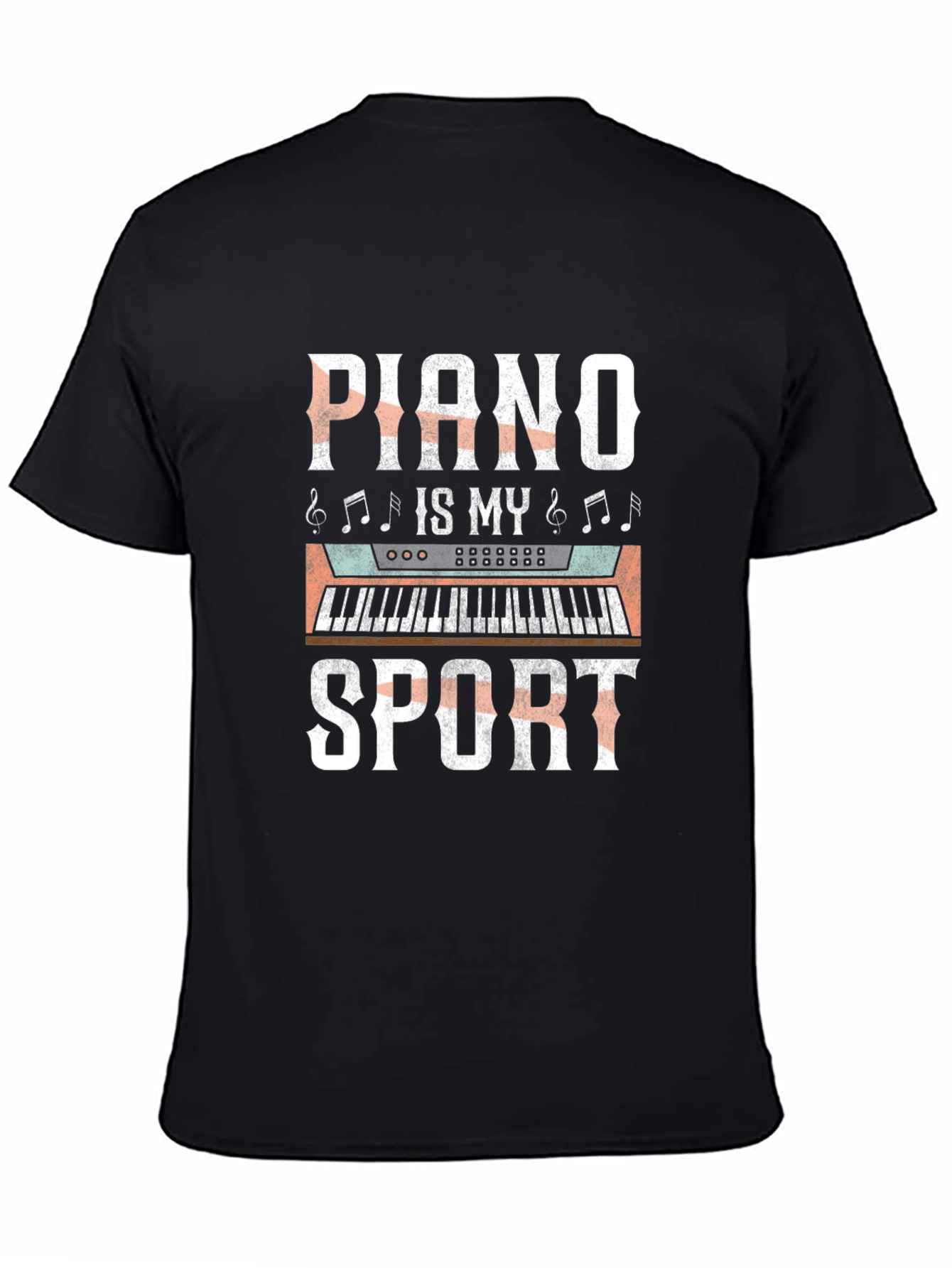 Piano Is My Sport Graphic Tee - Music Lover Shirt