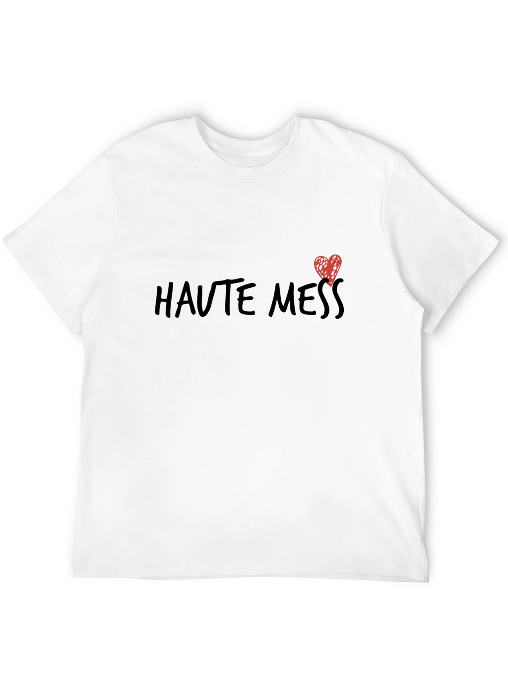 Haute Mess Graphic Tee - Casual Black T-Shirt