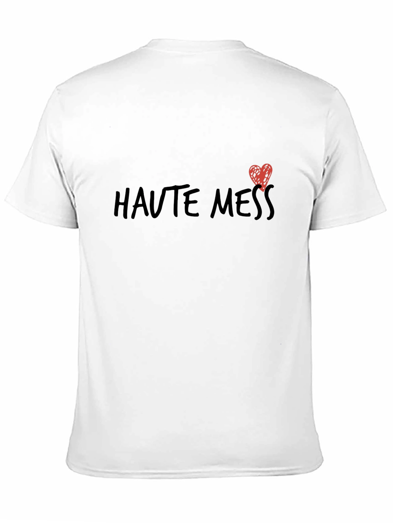 Haute Mess Graphic Tee - Casual Black T-Shirt