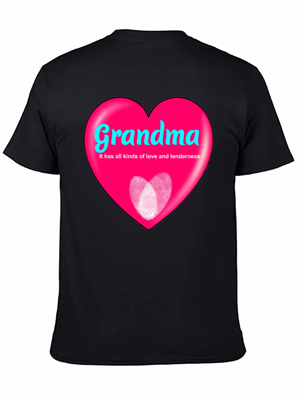 Grandma Heart Graphic T-Shirt - Love and Tenderness