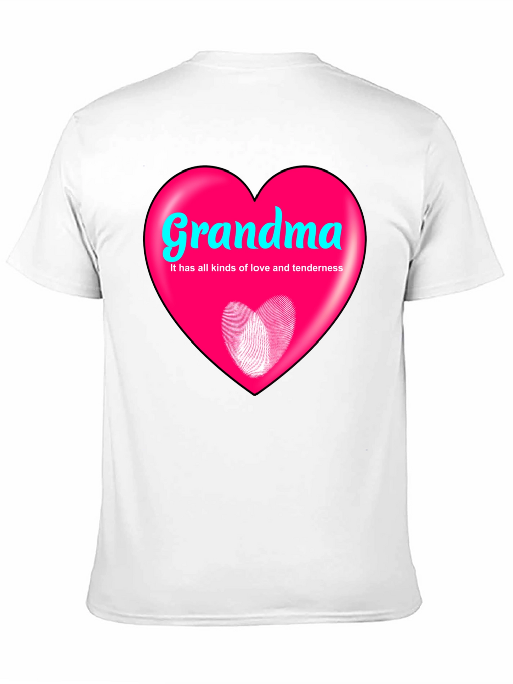 Grandma Heart Graphic T-Shirt - Love and Tenderness