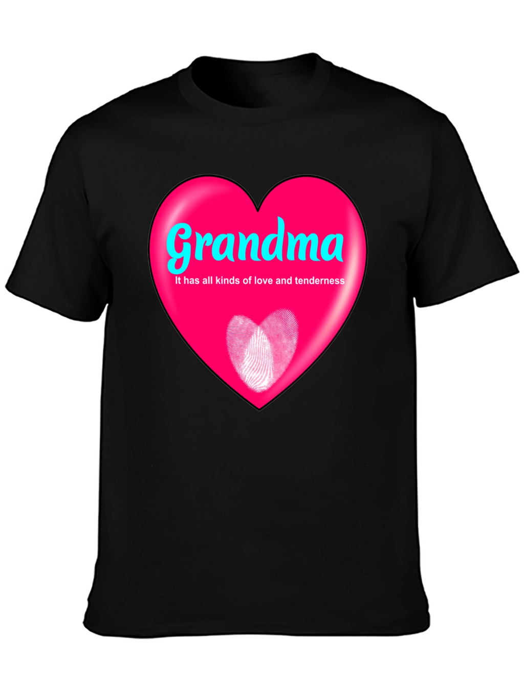 Grandma Heart Graphic T-Shirt - Love and Tenderness