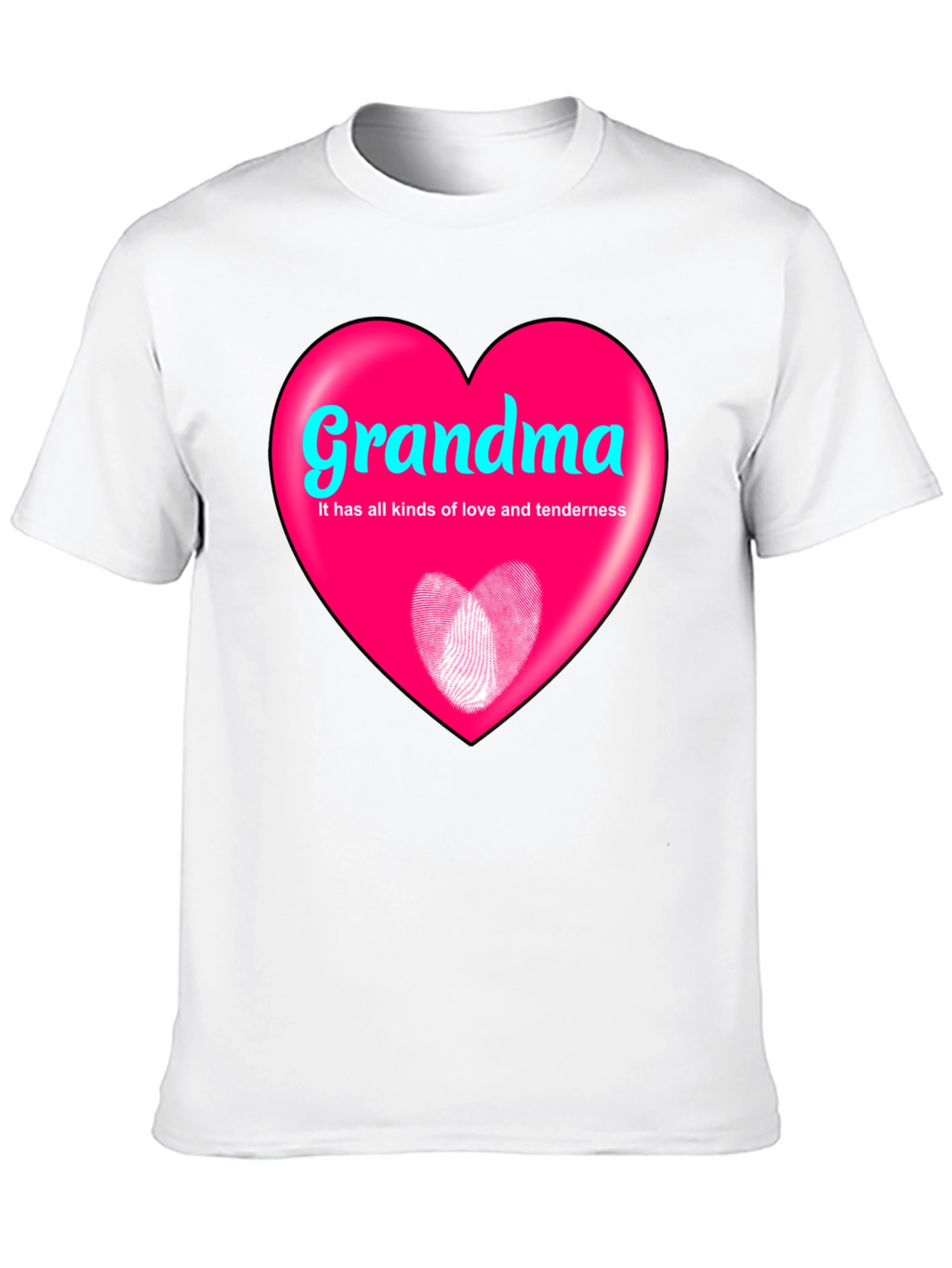 Grandma Heart Graphic T-Shirt - Love and Tenderness