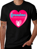 Grandma Heart Graphic T-Shirt - Love and Tenderness