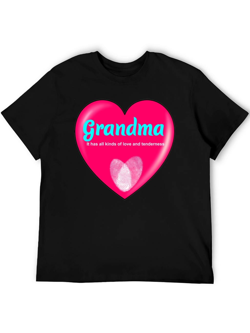Grandma Heart Graphic T-Shirt - Love and Tenderness