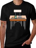 Student Desk Graphic T-Shirt - Back to School Style