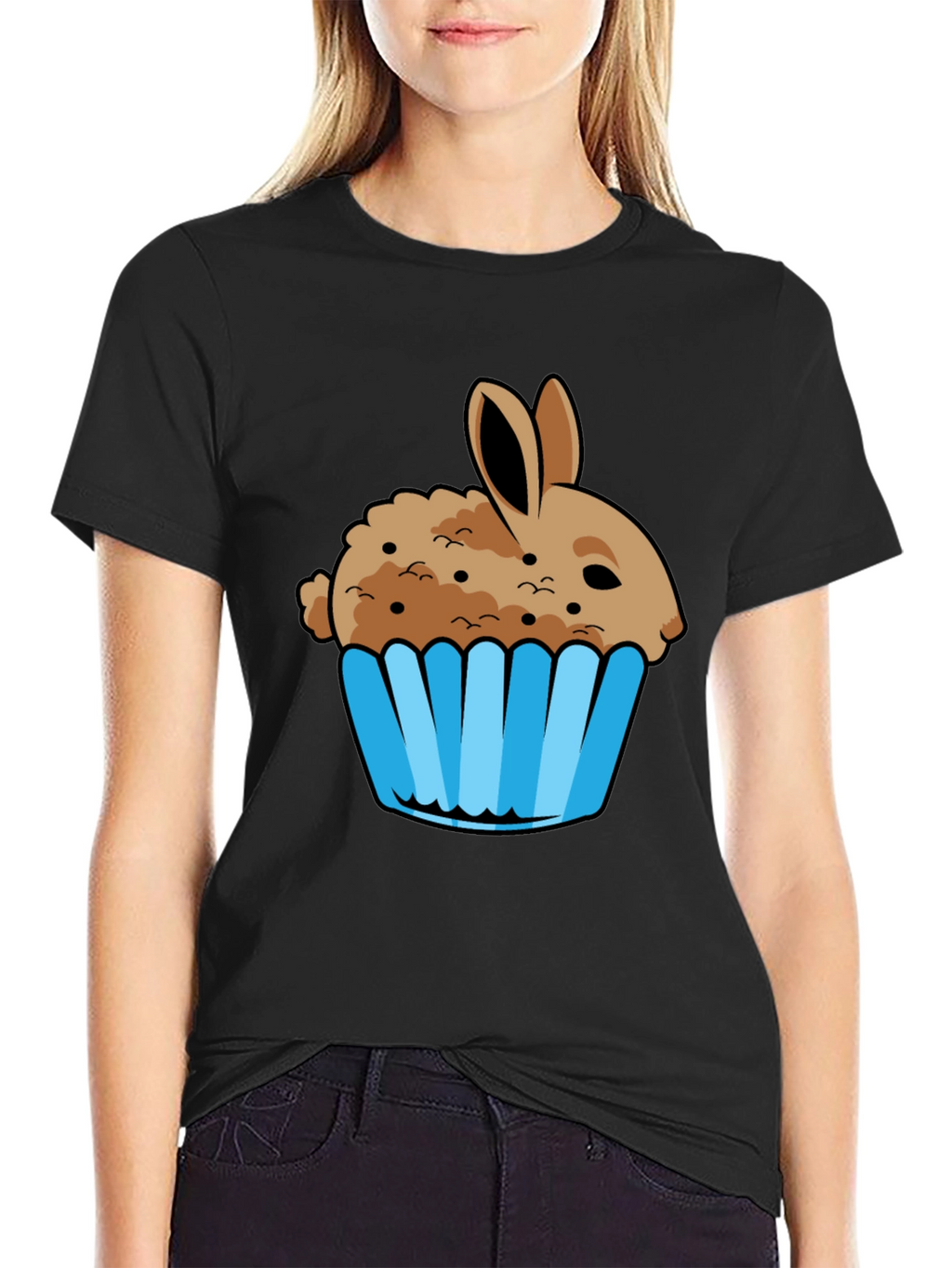 Bunny Cupcake Graphic T-Shirt
