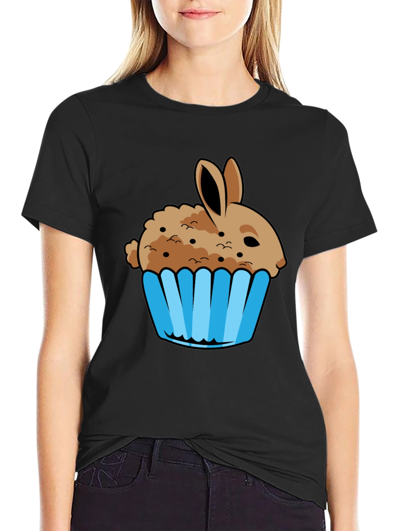 Bunny Cupcake Graphic T-Shirt