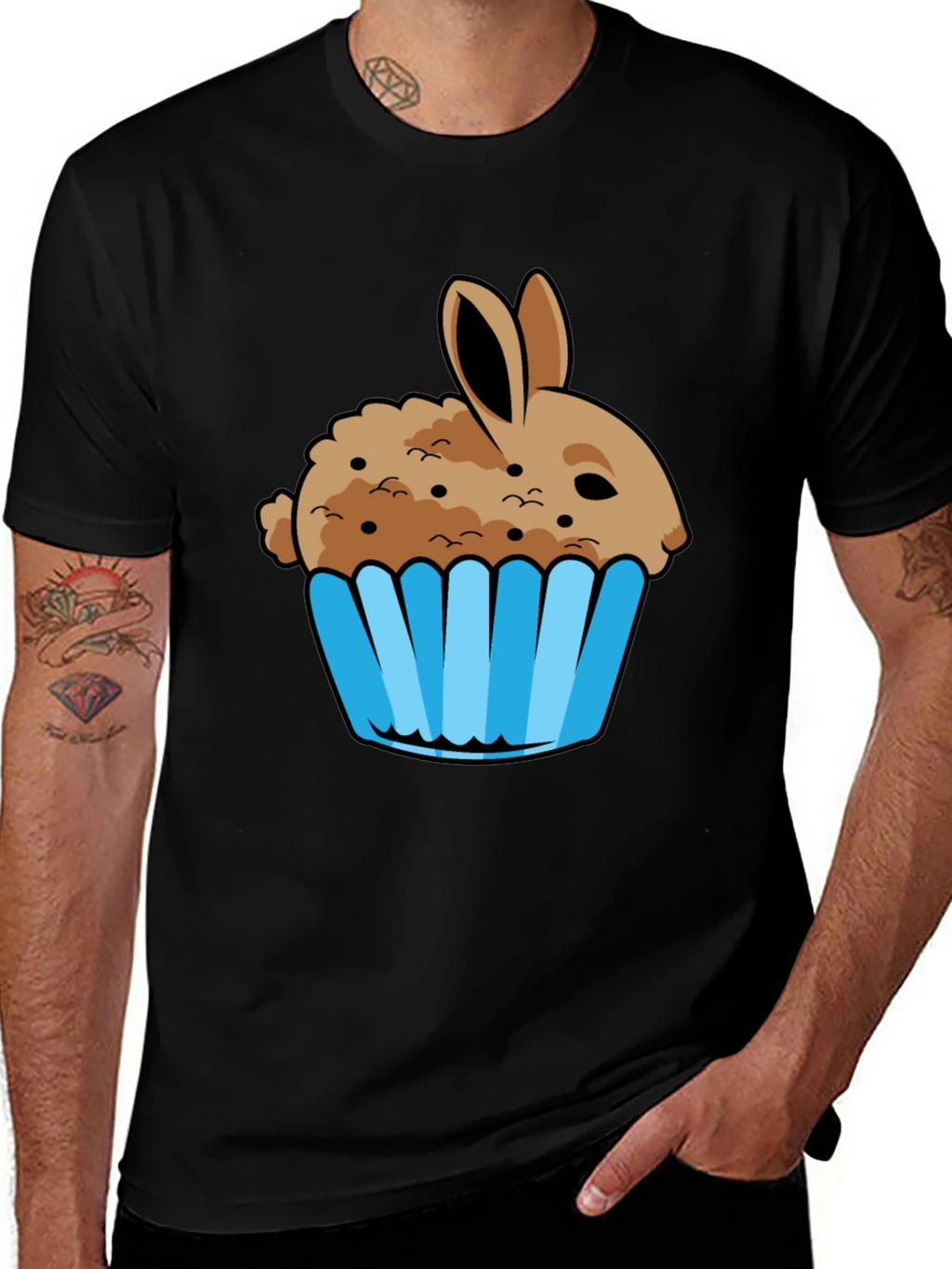Bunny Cupcake Graphic T-Shirt