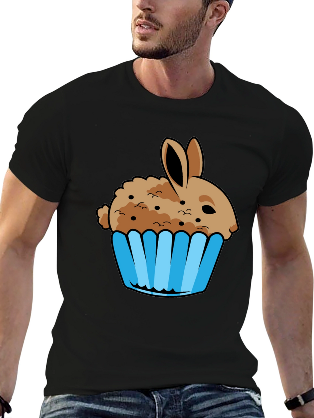 Bunny Cupcake Graphic T-Shirt