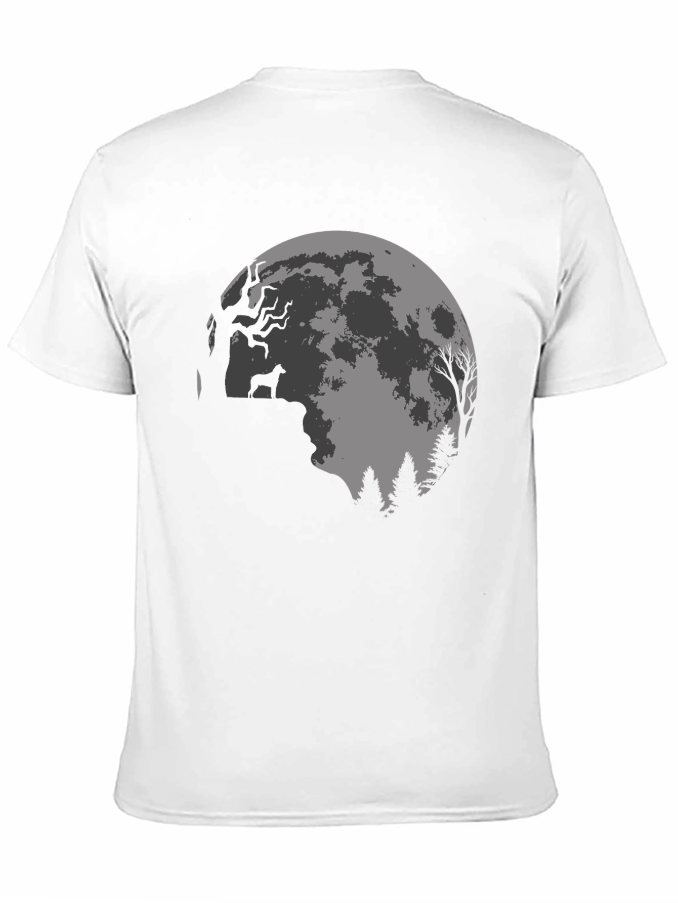 Wolf Moon Graphic Tee - Stylish Black T-Shirt