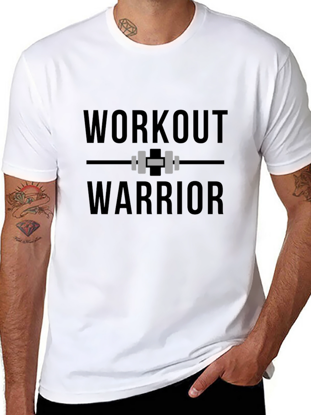 Workout Warrior Graphic Tee - Fitness Apparel