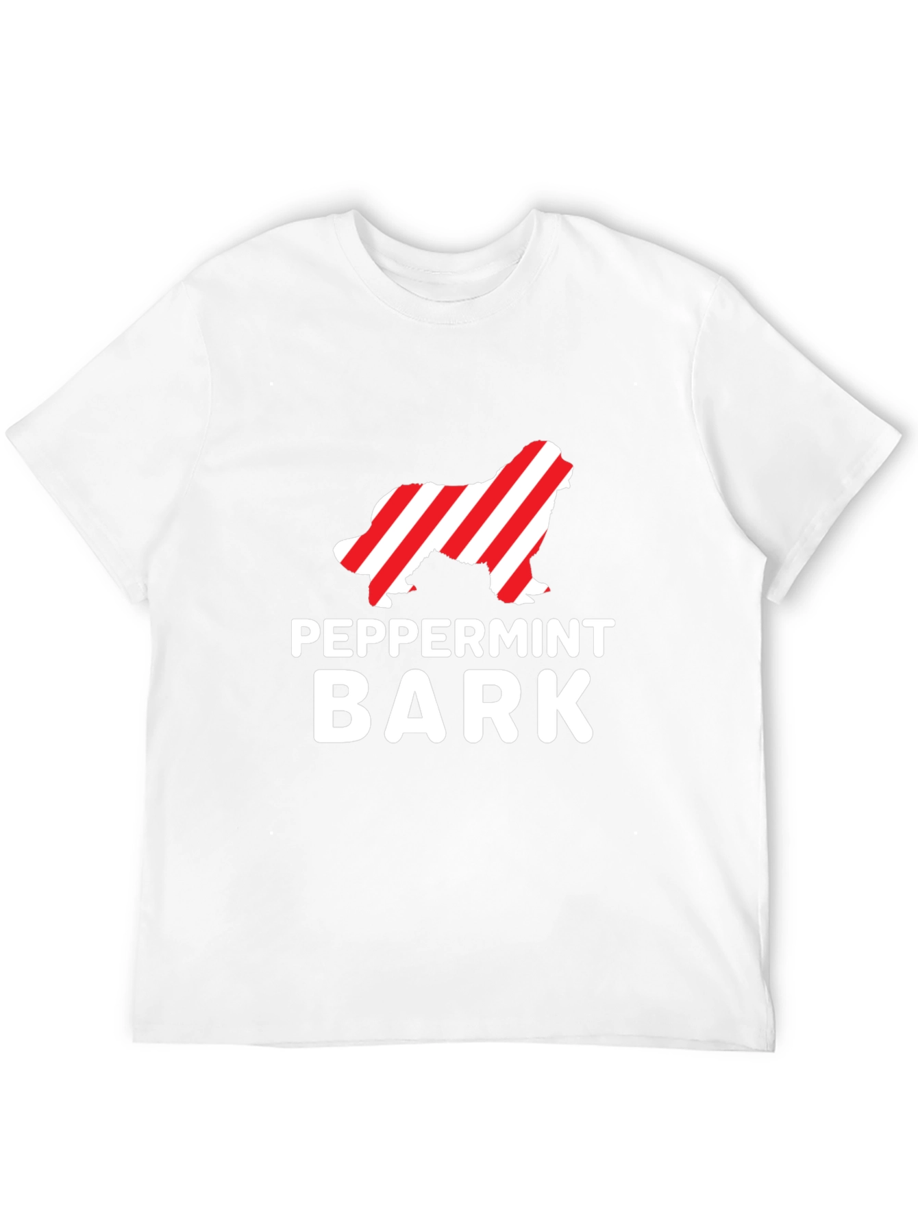 Peppermint Bark Dog Graphic T-Shirt - Black