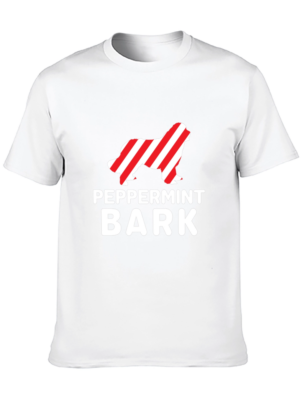 Peppermint Bark Dog Graphic T-Shirt - Black