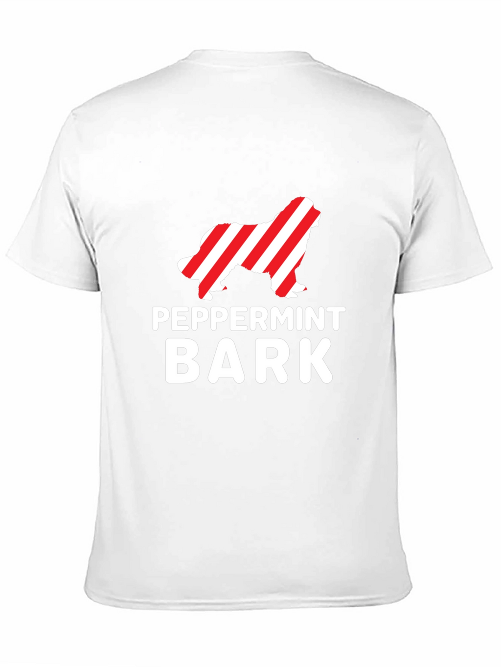 Peppermint Bark Dog Graphic T-Shirt - Black