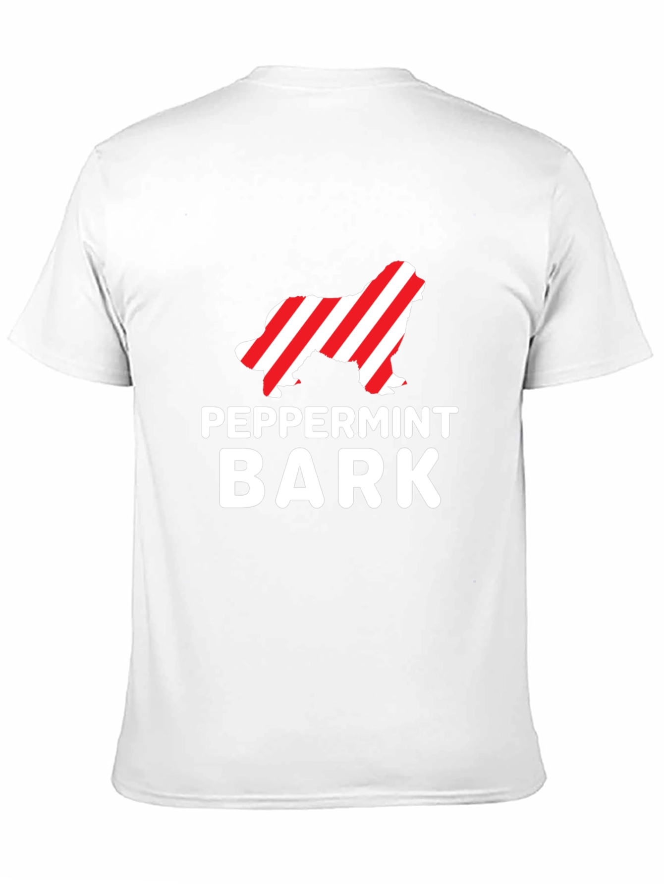 Peppermint Bark Dog Graphic T-Shirt - Black