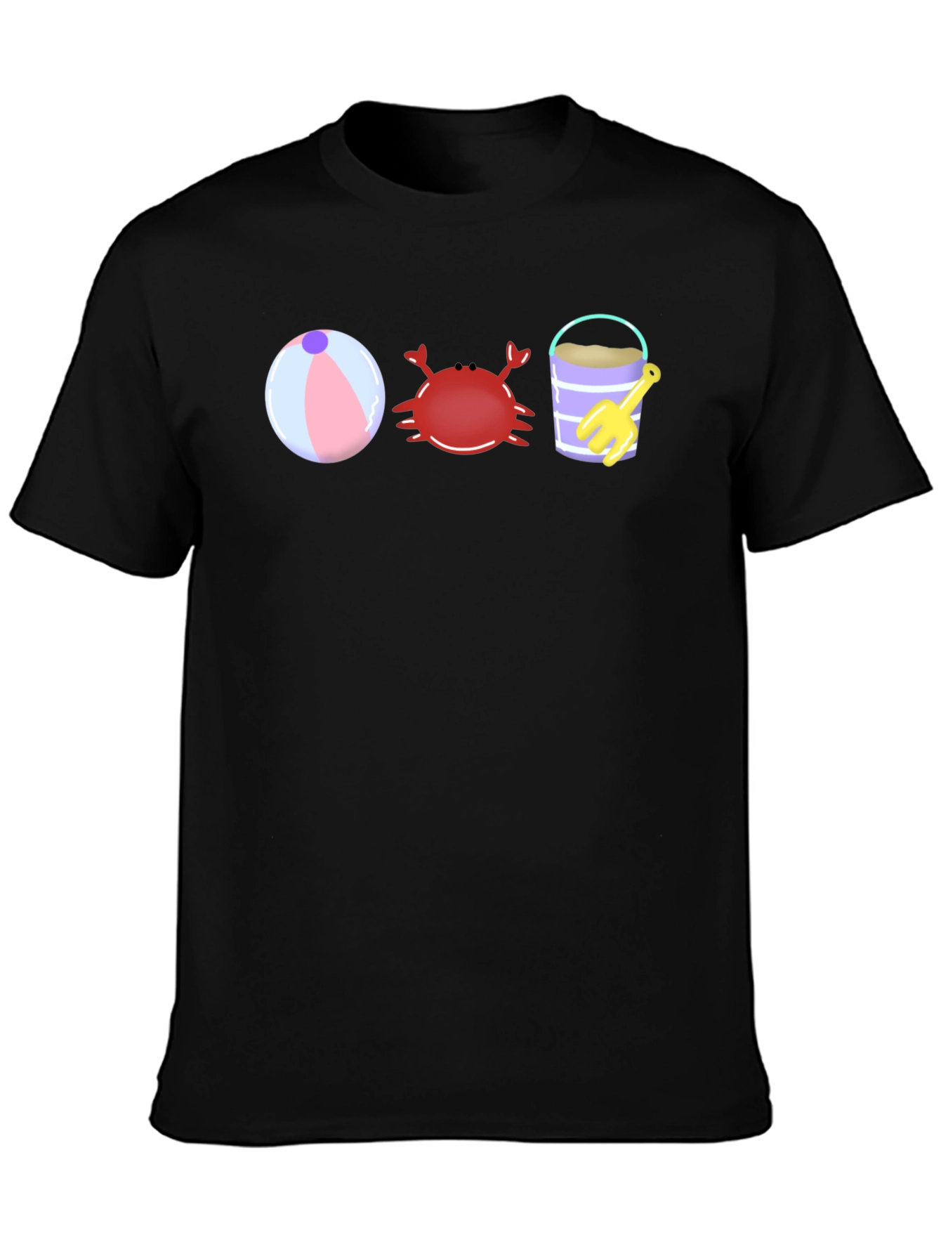 Beach Fun T-Shirt - Crab Bucket and Ball