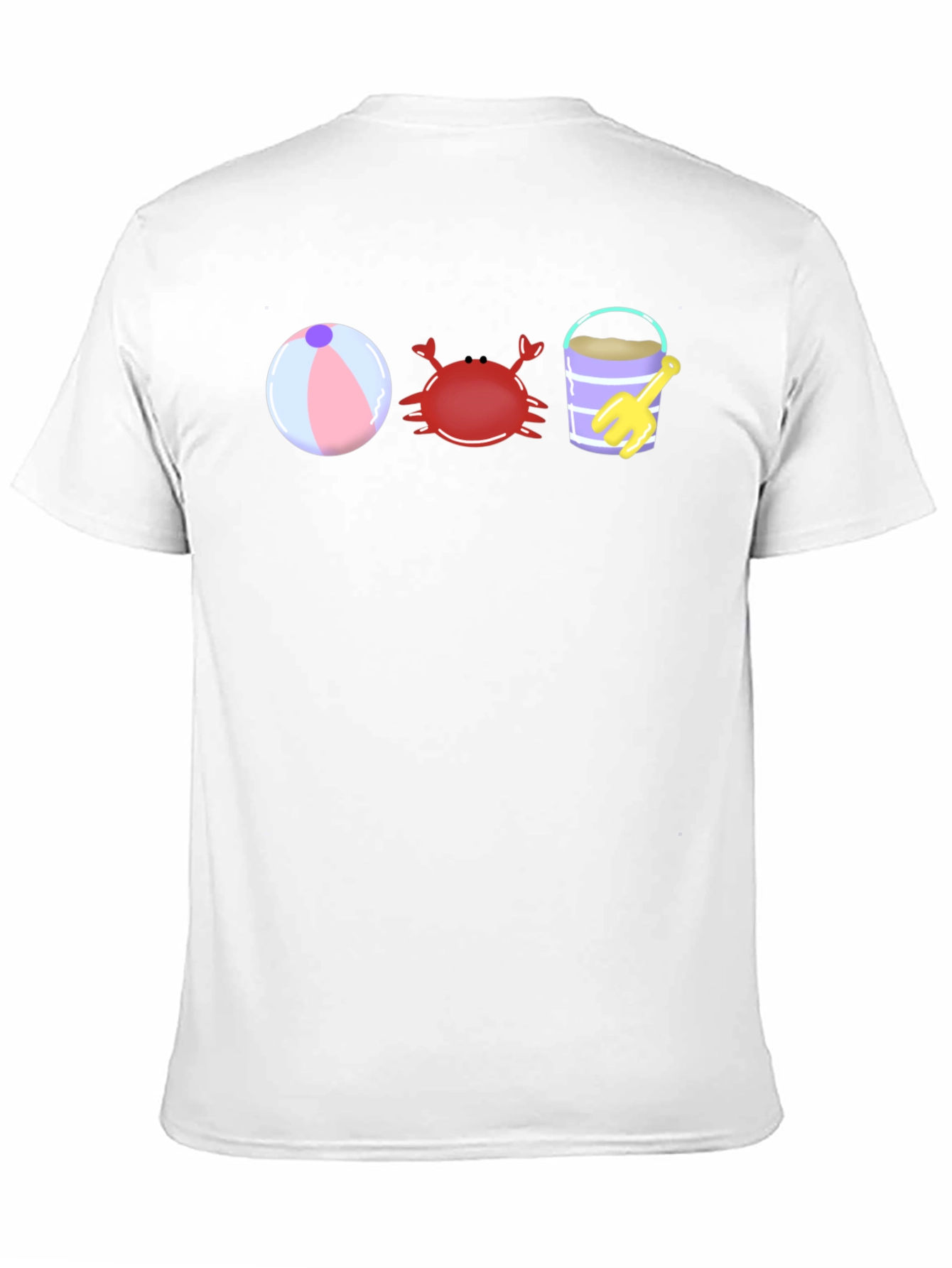Beach Fun T-Shirt - Crab Bucket and Ball