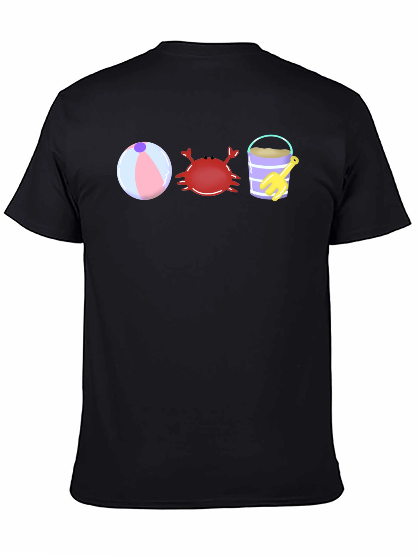 Beach Fun T-Shirt - Crab Bucket and Ball