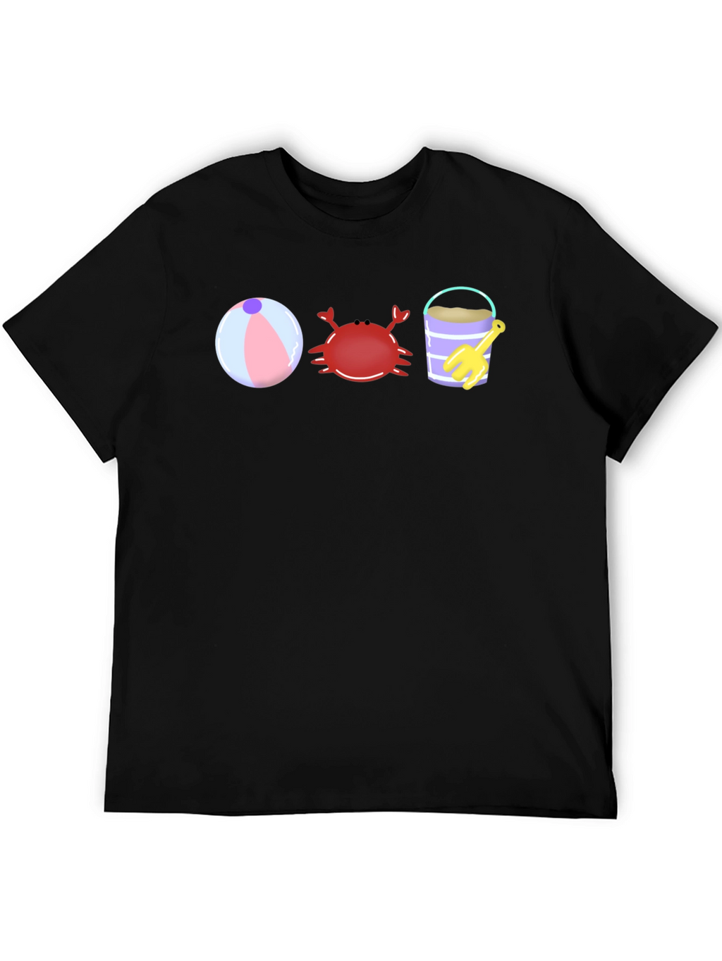 Beach Fun T-Shirt - Crab Bucket and Ball